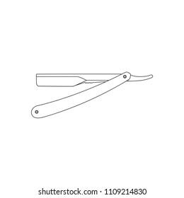 Razor blade icon, vector illustration design. Barbershop objects collection.