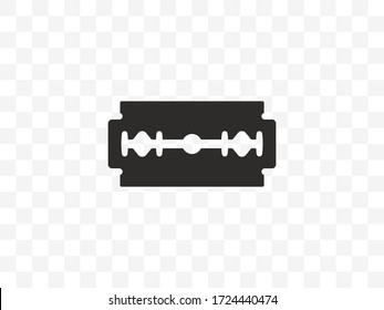 Razor Blade Icon. Vector Illustration, Flat Design.