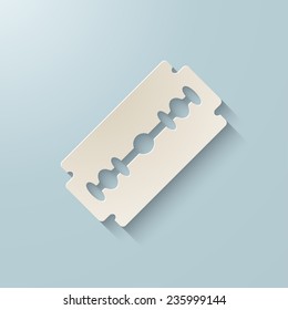 Razor Blade Icon. Vector Illustration