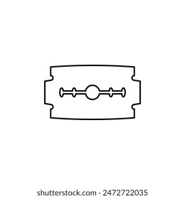 razor blade icon vector illustration logo design