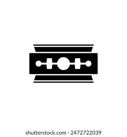 razor blade icon vector illustration logo design