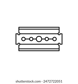 Rasierklinge Symbol Vektorillustration Logo Design
