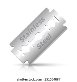 Razor blade icon, vector illustration