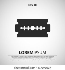 razor blade icon. razor blade vector illustration