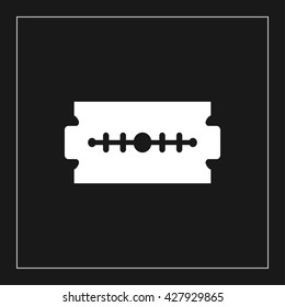 razor blade icon. razor blade vector illustration