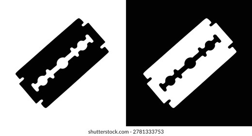 Razor Blade icon vector, shaving razor silhouette vector, blade razor icon