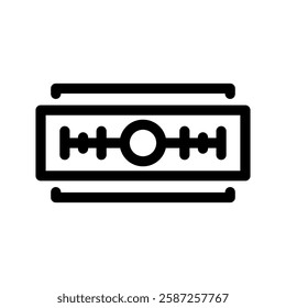 Razor Blade Icon Vector Symbol Design Illustration