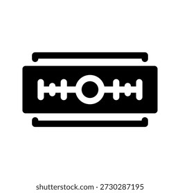 Rasierklingen-Symbol, Vektorsymbol-Entwurfsgrafik
