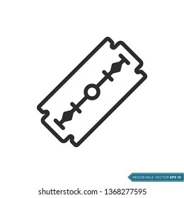 Razor blade Icon Vector Template