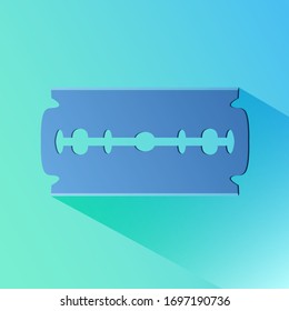 Razor Blade Symbol.Flat Symbol für Web Design.Vektorillustration Illustration.