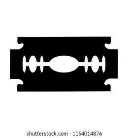 Razor blade isolated in black and white