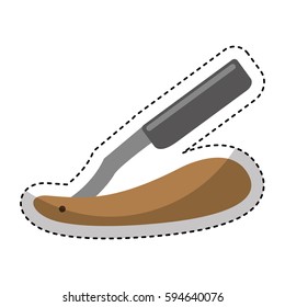 Razor blade isolated icon