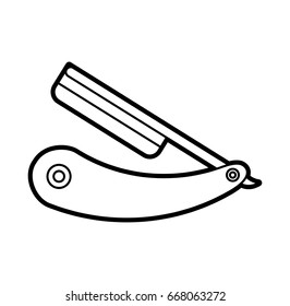 razor blade isolated icon