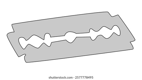 Razor blade isolated on a white background