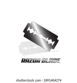 Razor blade isolated over white background