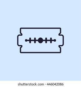 razor blade line icon