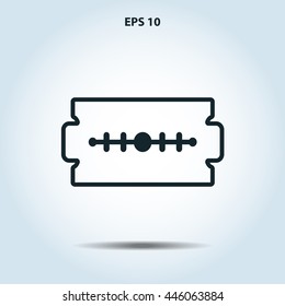 razor blade line icon
