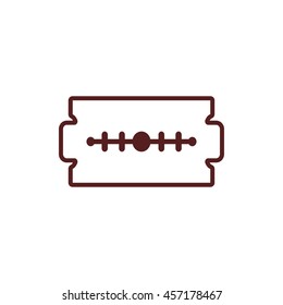 razor blade line icon