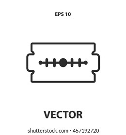 razor blade line icon