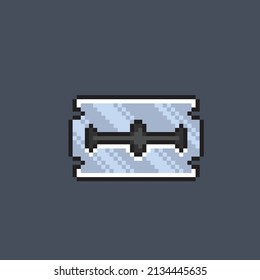 razor blade in pixel style