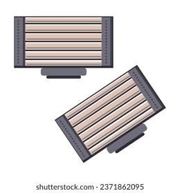 Ilustración de dibujos animados del vector de recarga de cuchilla de Razor aislados en un fondo blanco.