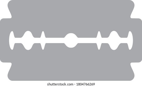 Razor blade shape, vector illustration 