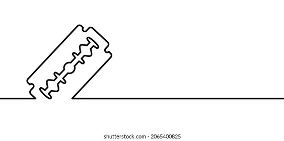 Signo de hoja de color. Vector, prohibido usar el icono de afeitar. No hay pictograma de afeitar o afeitar. Día Mundial de la Prevención del Suicidio. patrón de línea.