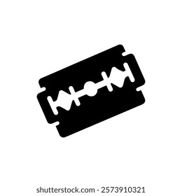 Razor blade silhouette icon vector design.
