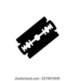 Razor blade silhouette icon vector design.