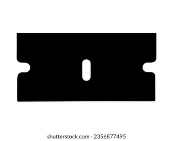 Silueta de hoja de rayas arte vectorial fondo blanco