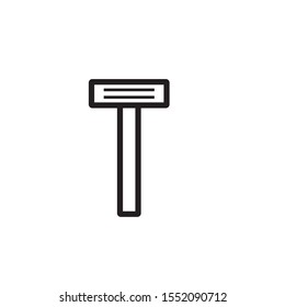 razor blade simple icon vector