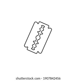 Icono de línea simple de hoja de color en segundo plano. Vector