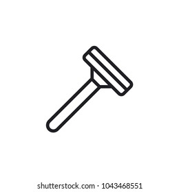 razor blade simple vector icon