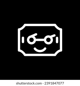 diseño del logotipo de sonrisa de cuchilla de afeitar