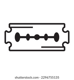 Razor blade symbol icon, logo vector illustration design template