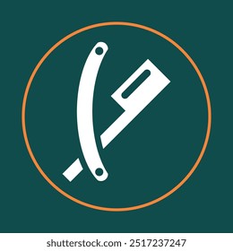Razor blade trendy icon royal abstract vector illustration colorful artwork lovely design.eps