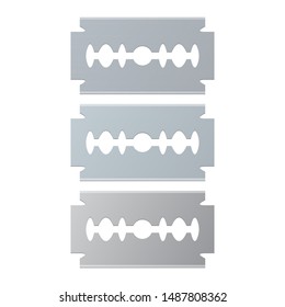 Razor blade vector design illustration isolated on white background