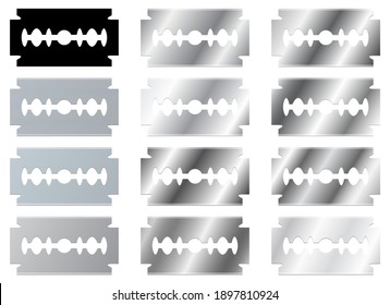 Ilustración de diseño de vectores de cuchilla de Razor aislada en fondo blanco
