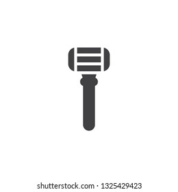 Razor blade vector icon. filled flat sign for mobile concept and web design. Shaving razor glyph icon. Symbol, logo illustration. Pixel perfect vector graphics