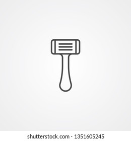 Razor blade vector icon sign symbol