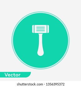 Razor blade vector icon sign symbol