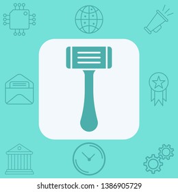 Razor blade vector icon sign symbol