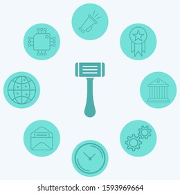 Razor blade vector icon sign symbol