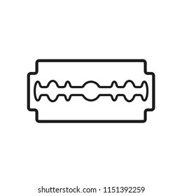 razor blade vector icon in trendy flat style 