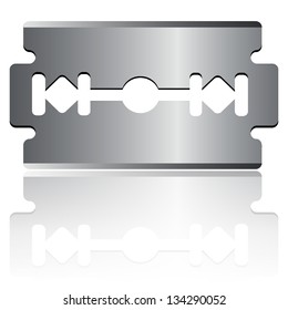 razor blade - vector illustration