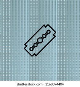 Razor blade, vector outline icon