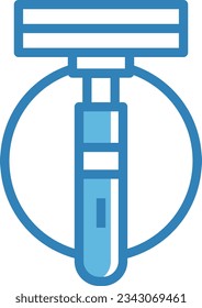 Icono azul de Razor - Icono único, vector
