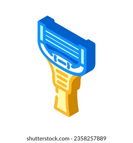 razor hygiene isometric icon vector. razor hygiene sign. isolated symbol illustration