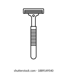 Razor Icon. barber shop sign. Vector Illustration