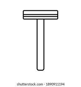 Razor Icon. barber shop sign. Vector Illustration